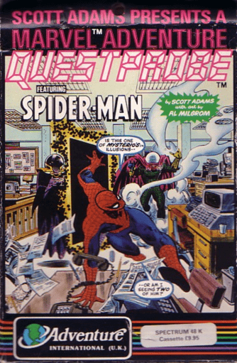 Spiderman box art for ZX Spectrum
